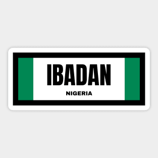 Ibadan City in Nigerian Flag Sticker